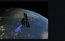 Space sector satellite over earth